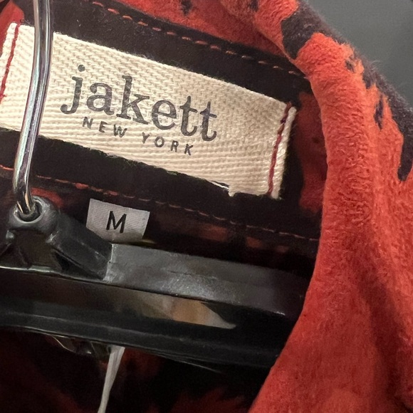 Rustic orange and black suede fringe jacket - Picture 4 of 6